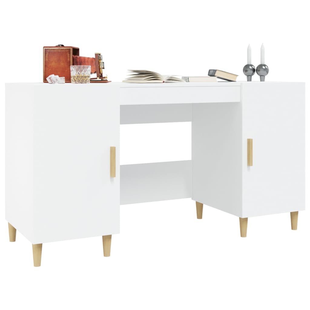 Schreibtisch Weiß 140x50x75 cm Holzwerkstoff - Premium Schreibtische - Just €146.93! Shop now at homesales4u