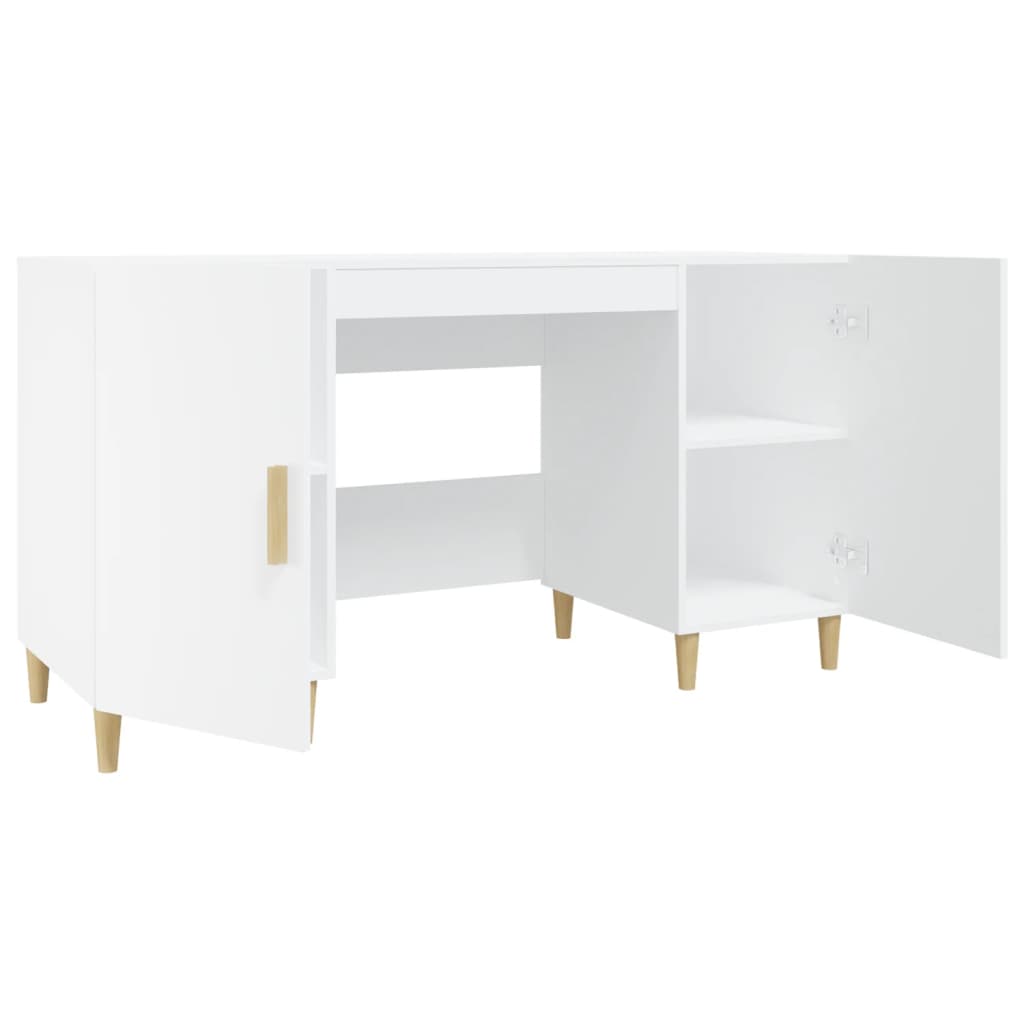 Schreibtisch Weiß 140x50x75 cm Holzwerkstoff - Premium Schreibtische - Just €146.93! Shop now at homesales4u