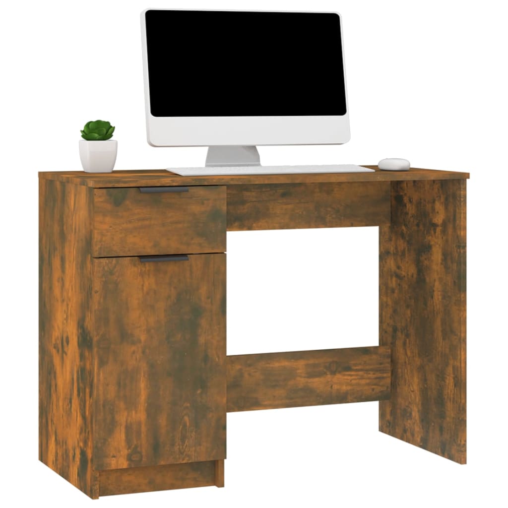 Schreibtisch Räuchereiche 100x50x75 cm Holzwerkstoff - Premium Schreibtische - Just €99.28! Shop now at homesales4u