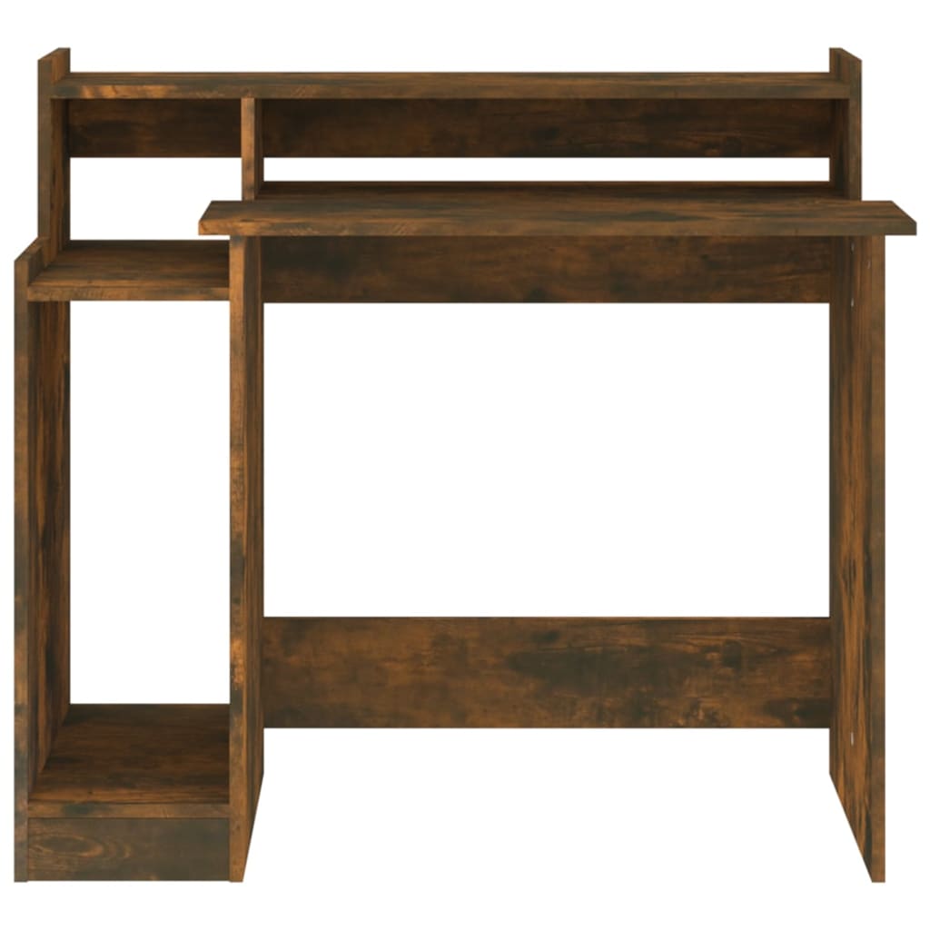 Schreibtisch mit LEDs Räuchereiche 97x45x90 cm Holzwerkstoff - Premium Schreibtische - Just €72.56! Shop now at homesales4u