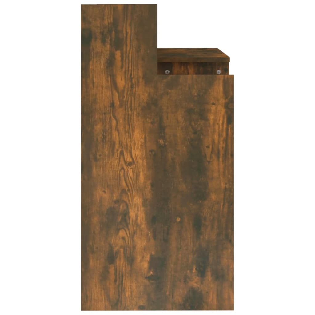 Schreibtisch mit LEDs Räuchereiche 97x45x90 cm Holzwerkstoff - Premium Schreibtische - Just €72.56! Shop now at homesales4u