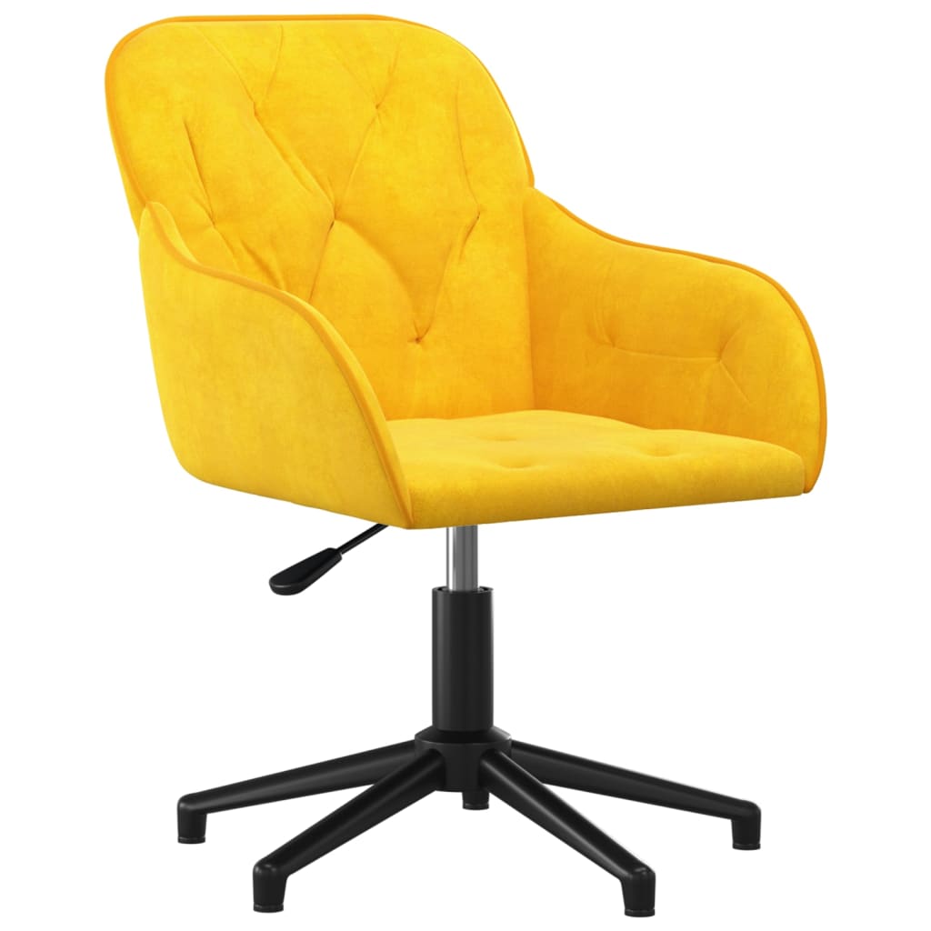 Bürostuhl Drehbar Gelb Samt - Premium Bürostühle - Just €100.68! Shop now at homesales4u