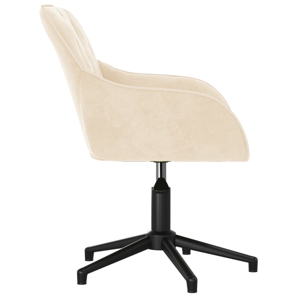 Bürostuhl Drehbar Creme Samt - Premium Bürostühle - Just €120.05! Shop now at homesales4u