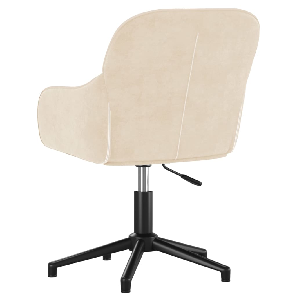 Bürostuhl Drehbar Creme Samt - Premium Bürostühle - Just €120.05! Shop now at homesales4u