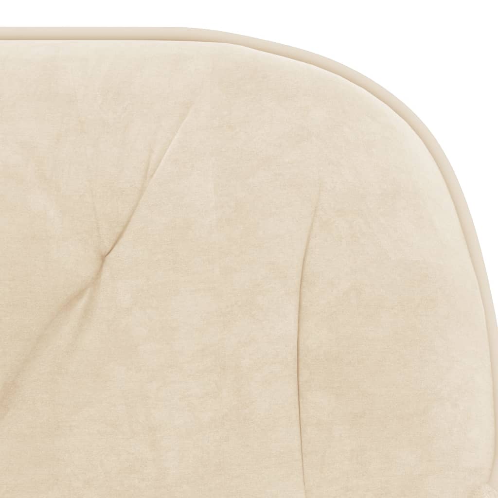 Bürostuhl Drehbar Creme Samt - Premium Bürostühle - Just €120.05! Shop now at homesales4u