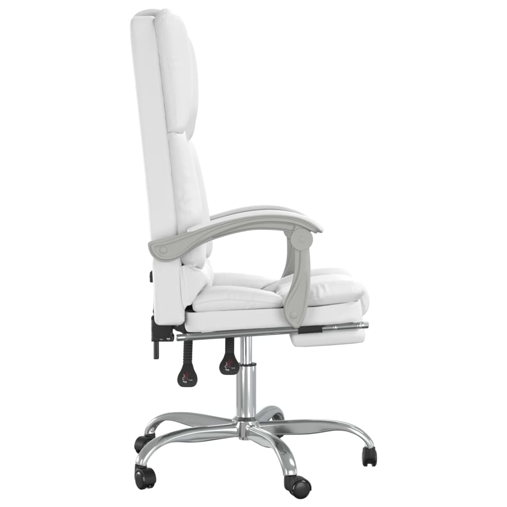 Bürostuhl mit Massagefunktion Weiß Kunstleder - Premium Bürostühle - Just €148.69! Shop now at homesales4u