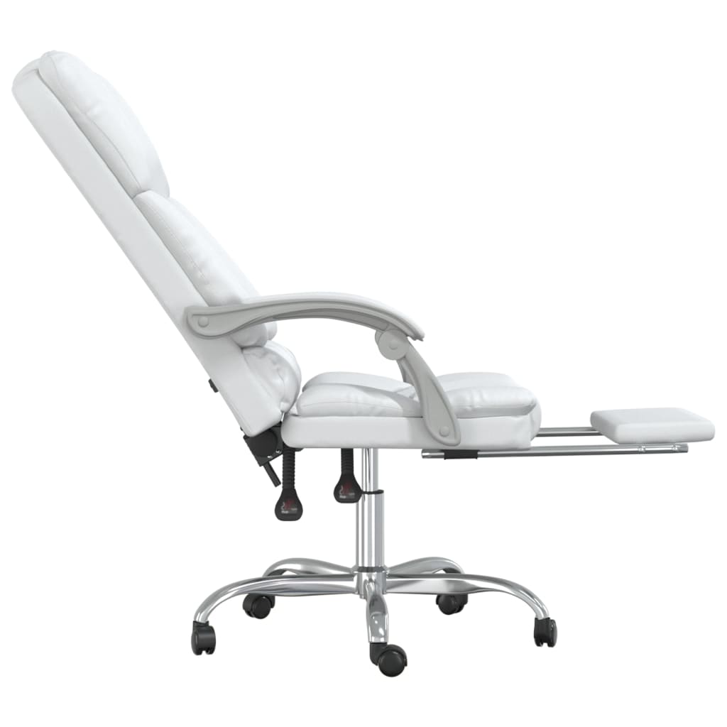 Bürostuhl mit Massagefunktion Weiß Kunstleder - Premium Bürostühle - Just €148.69! Shop now at homesales4u