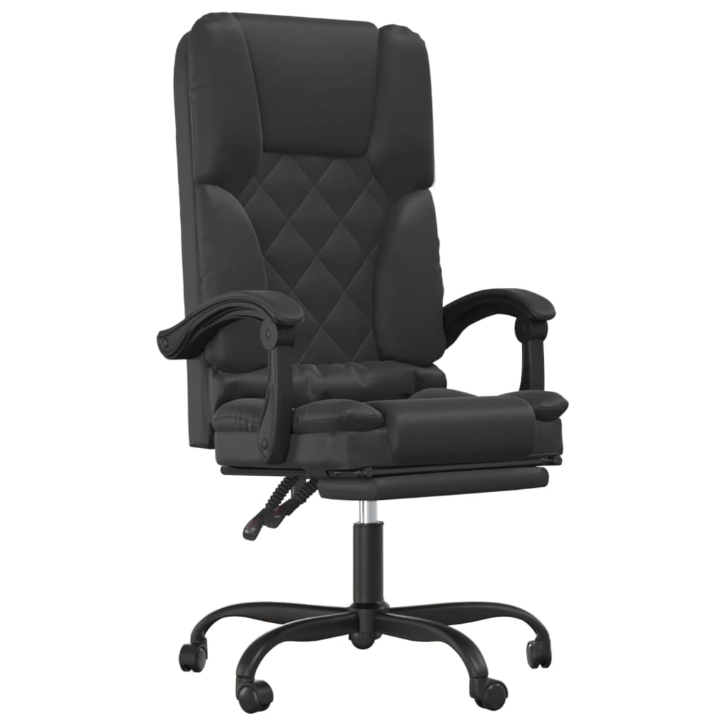 Bürostuhl mit Massagefunktion Schwarz Kunstleder - Premium Bürostühle - Just €170.08! Shop now at homesales4u