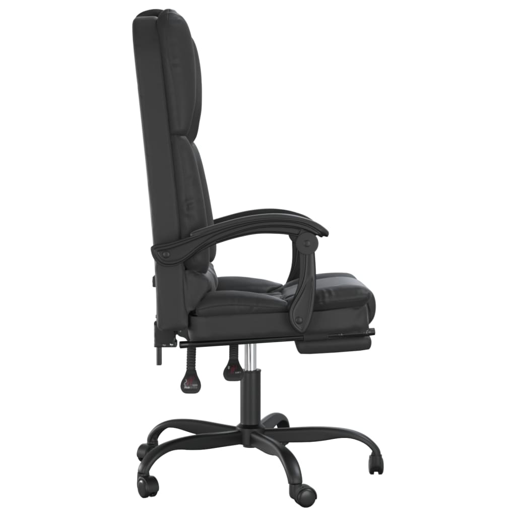 Bürostuhl mit Massagefunktion Schwarz Kunstleder - Premium Bürostühle - Just €170.08! Shop now at homesales4u
