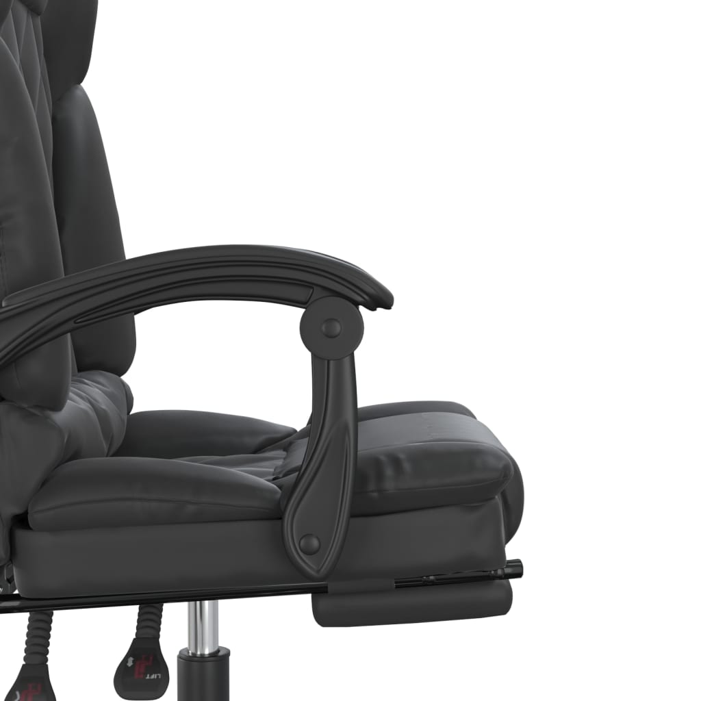 Bürostuhl mit Massagefunktion Schwarz Kunstleder - Premium Bürostühle - Just €170.08! Shop now at homesales4u