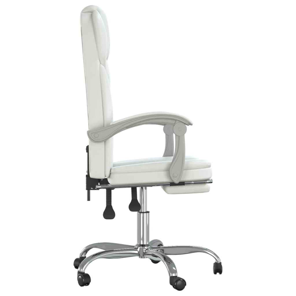 Bürostuhl mit Liegefunktion Weiß Kunstleder - Premium Bürostühle - Just €168.67! Shop now at homesales4u
