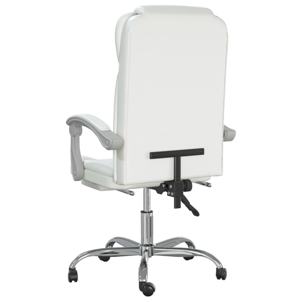 Bürostuhl mit Liegefunktion Weiß Kunstleder - Premium Bürostühle - Just €168.67! Shop now at homesales4u