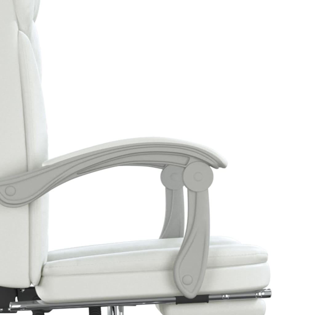 Bürostuhl mit Liegefunktion Weiß Kunstleder - Premium Bürostühle - Just €168.67! Shop now at homesales4u
