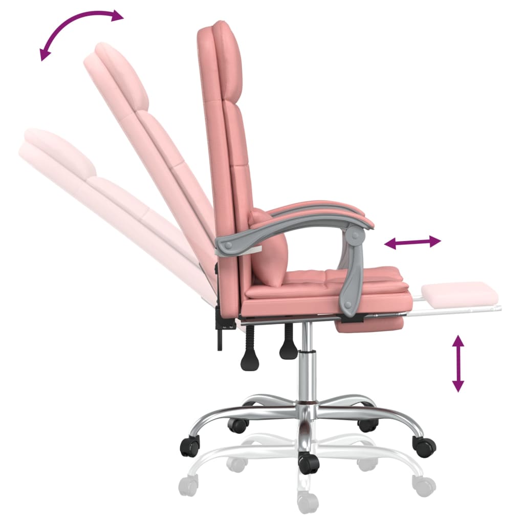 Bürostuhl mit Massagefunktion Rosa Kunstleder - Premium Bürostühle - Just €147.60! Shop now at homesales4u
