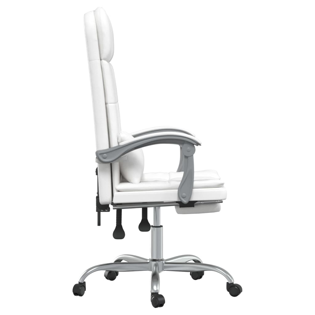 Bürostuhl mit Massagefunktion Weiß Kunstleder - Premium Bürostühle - Just €148.13! Shop now at homesales4u