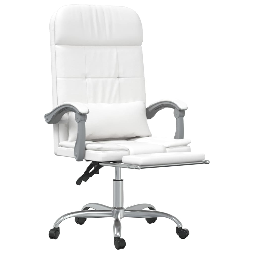 Bürostuhl mit Massagefunktion Weiß Kunstleder - Premium Bürostühle - Just €148.13! Shop now at homesales4u