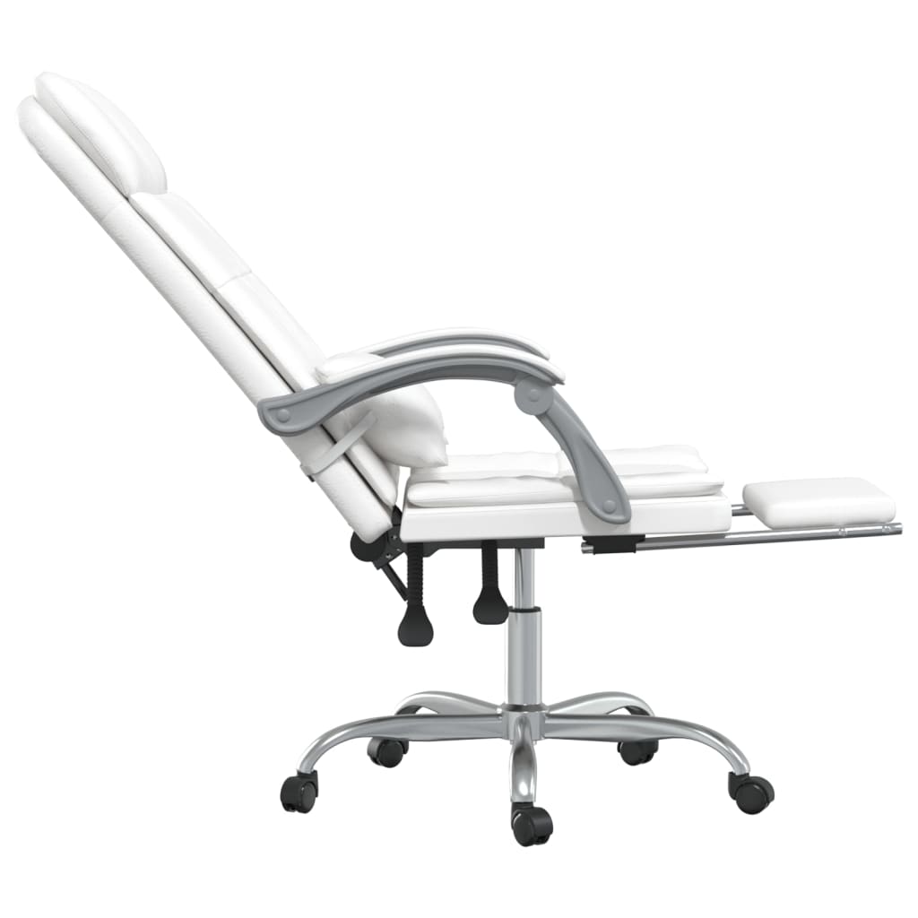 Bürostuhl mit Massagefunktion Weiß Kunstleder - Premium Bürostühle - Just €148.13! Shop now at homesales4u