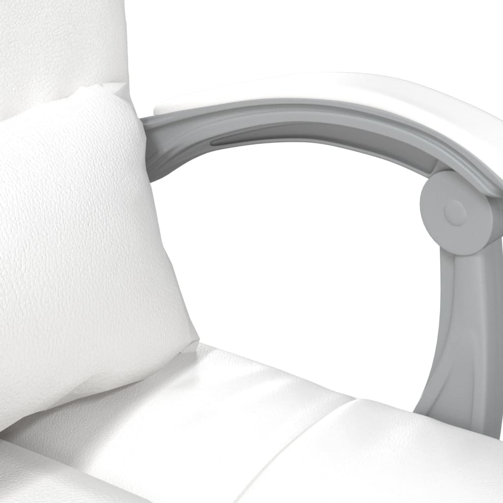 Bürostuhl mit Massagefunktion Weiß Kunstleder - Premium Bürostühle - Just €148.13! Shop now at homesales4u