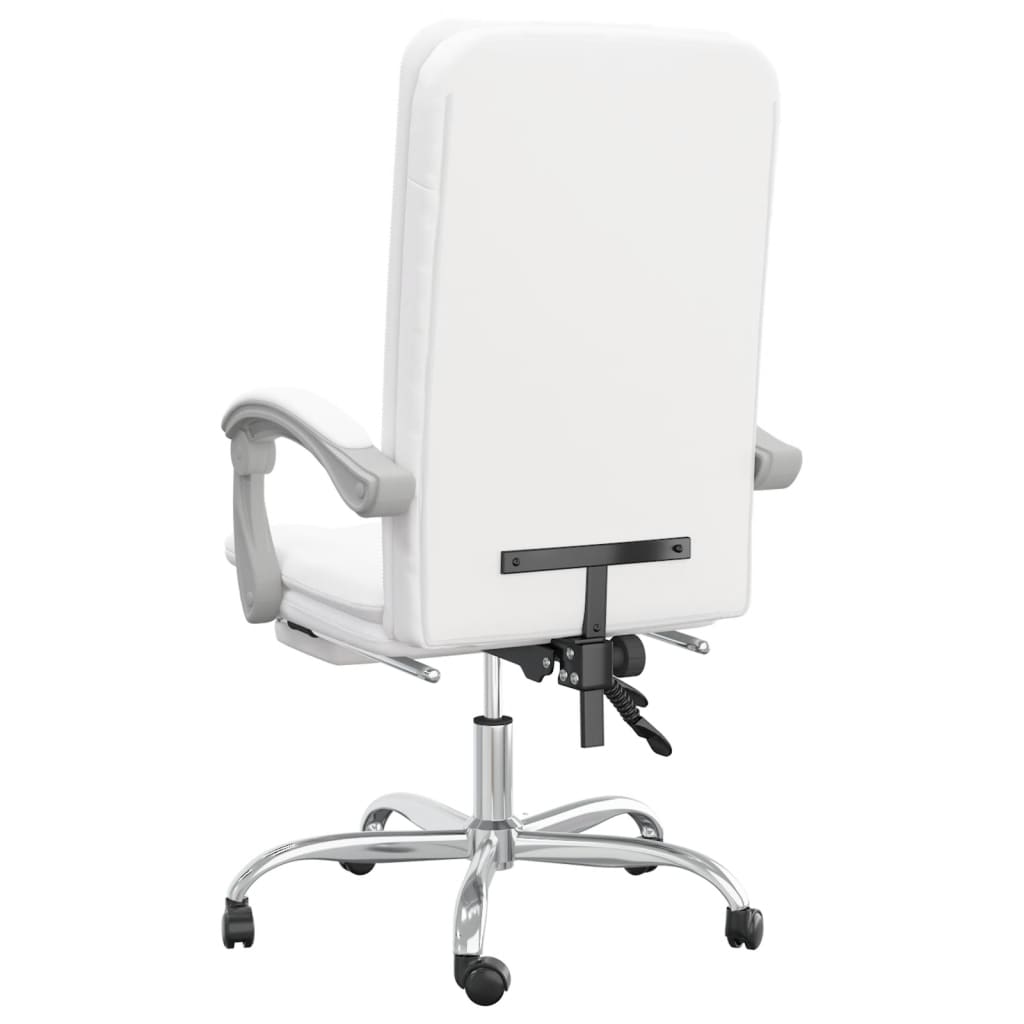 Bürostuhl mit Liegefunktion Weiß Kunstleder - Premium Bürostühle - Just €143.70! Shop now at homesales4u