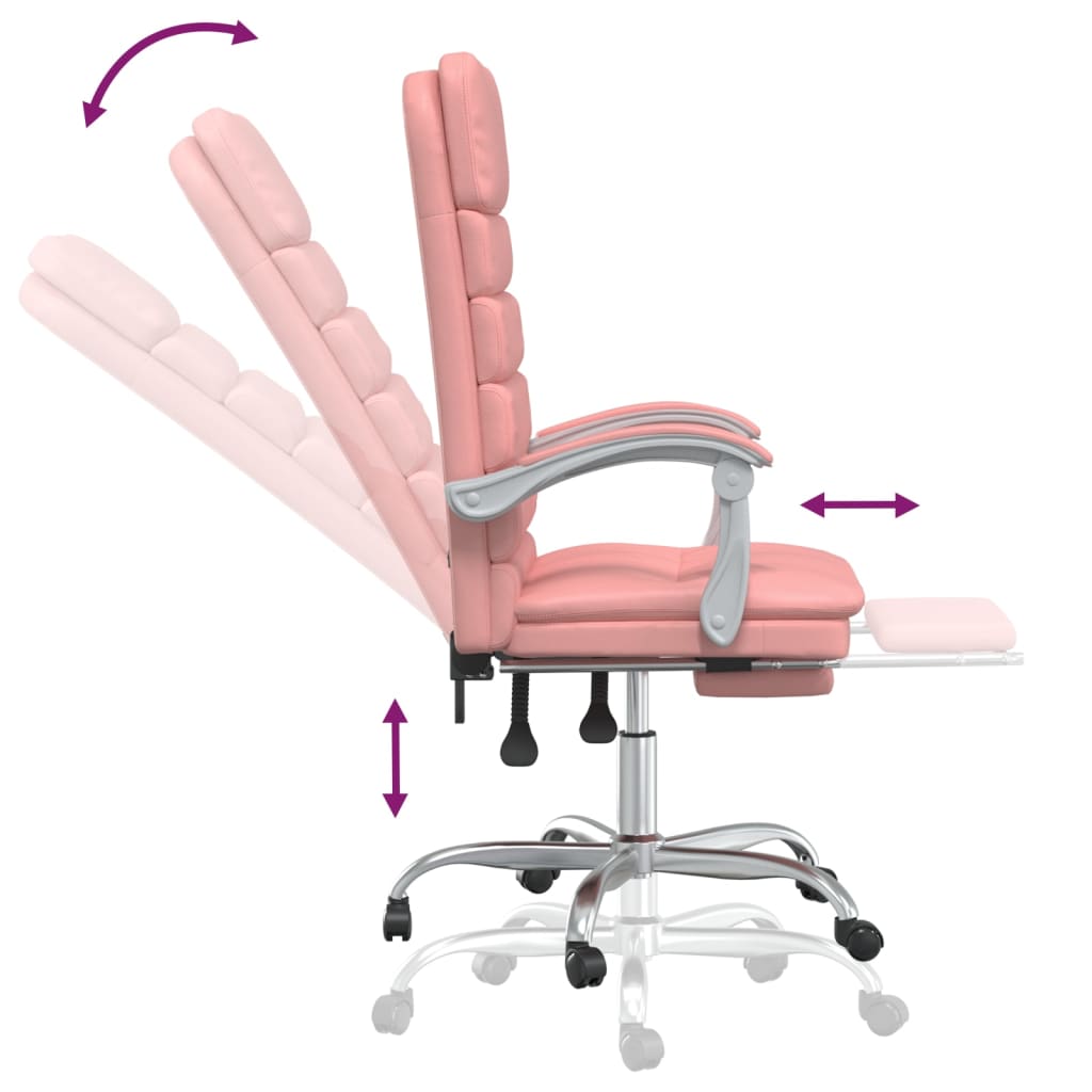 Bürostuhl mit Massagefunktion Rosa Kunstleder - Premium Bürostühle - Just €147.48! Shop now at homesales4u