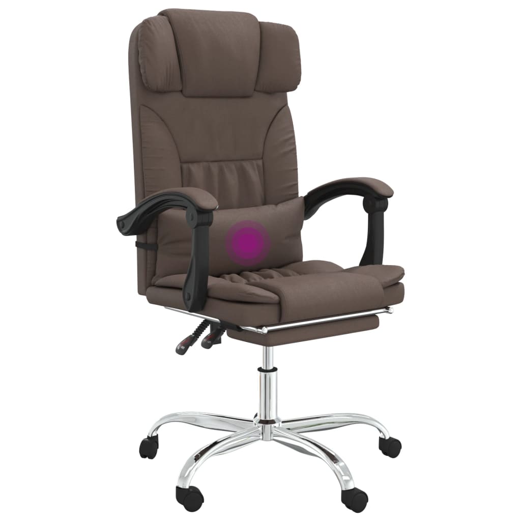 Bürostuhl mit Massagefunktion Braun Kunstleder - Premium Bürostühle - Just €160.47! Shop now at homesales4u
