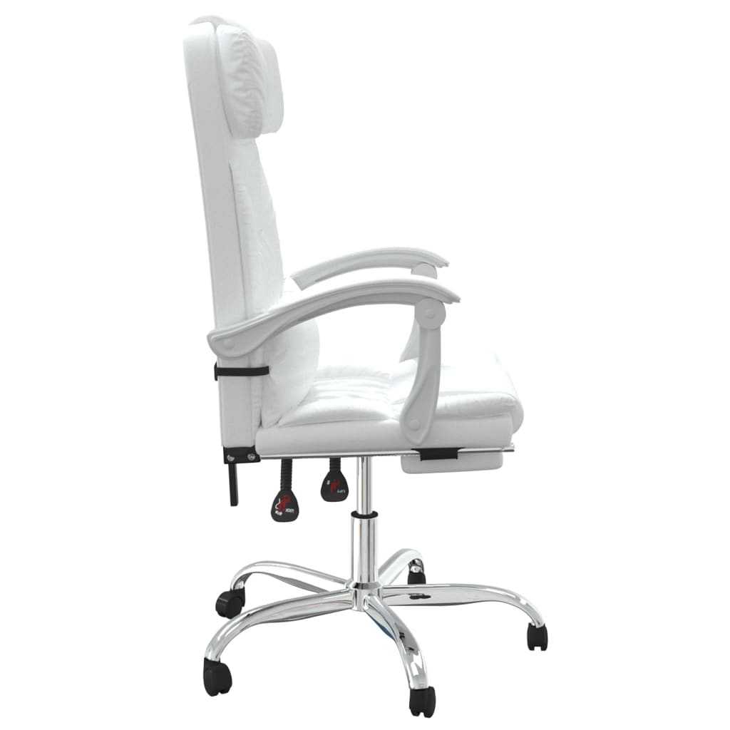 Bürostuhl mit Massagefunktion Weiß Kunstleder - Premium Bürostühle - Just €166.37! Shop now at homesales4u