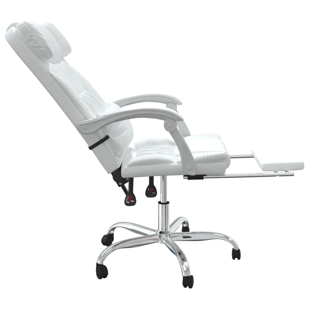 Bürostuhl mit Massagefunktion Weiß Kunstleder - Premium Bürostühle - Just €166.37! Shop now at homesales4u