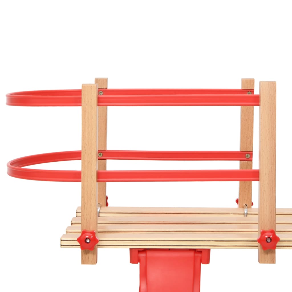 Rückenlehne für Schlitten Rot Sperrholz - Premium Schlitten - Just €41.03! Shop now at homesales4u