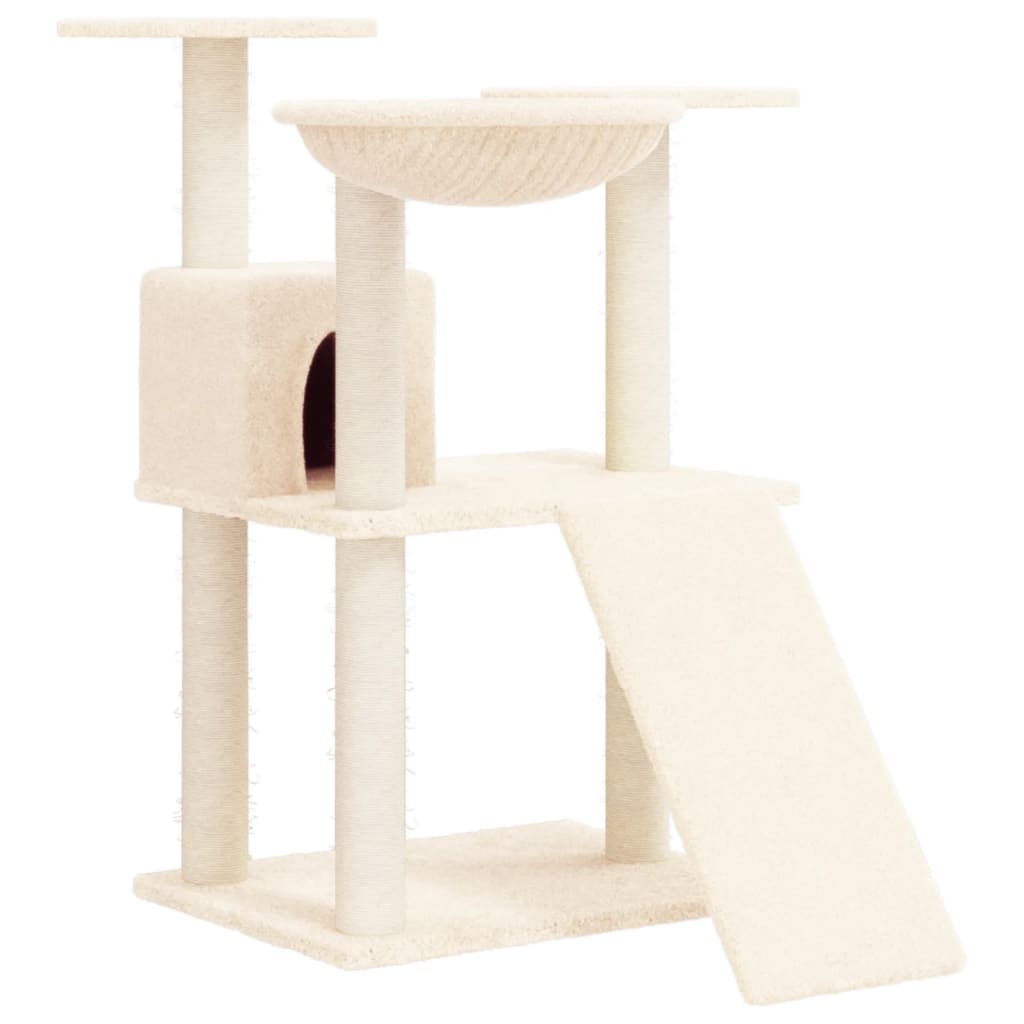 Kratzbaum mit Sisal-Kratzsäulen Creme 83 cm - Premium Kratzbäume - Just €61.61! Shop now at homesales4u