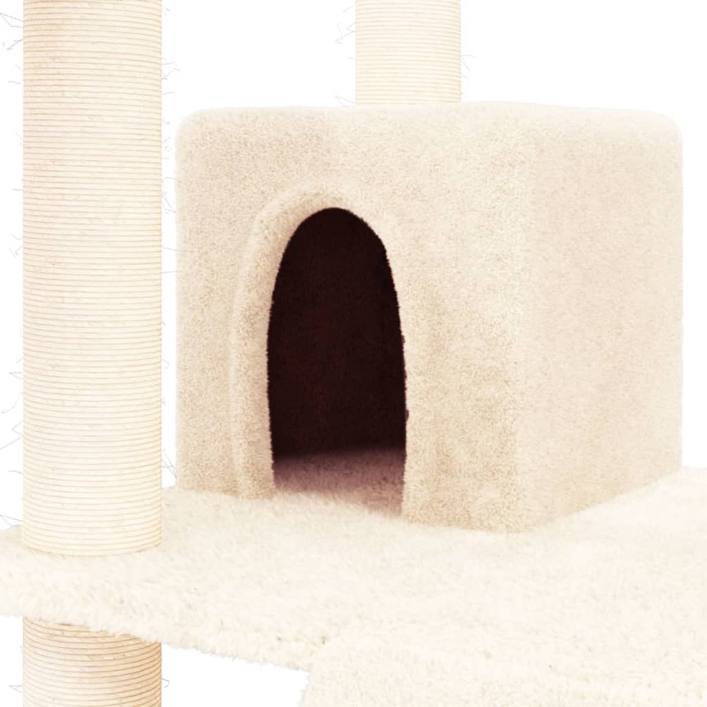 Kratzbaum mit Sisal-Kratzsäulen Creme 83 cm - Premium Kratzbäume - Just €61.61! Shop now at homesales4u