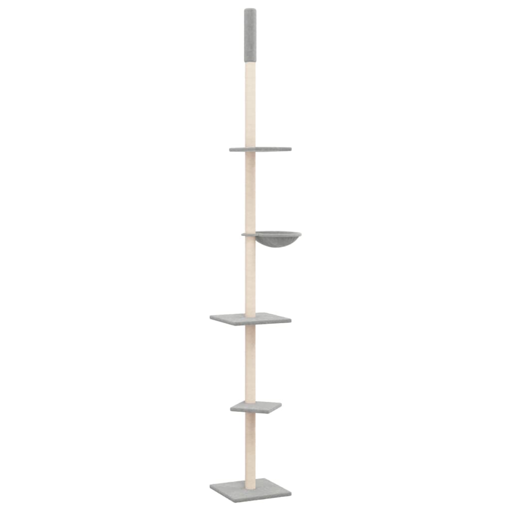 Kratzbaum Deckenhoch Hellgrau 263,5-289,5 cm - Premium Kratzbäume - Just €94.86! Shop now at homesales4u