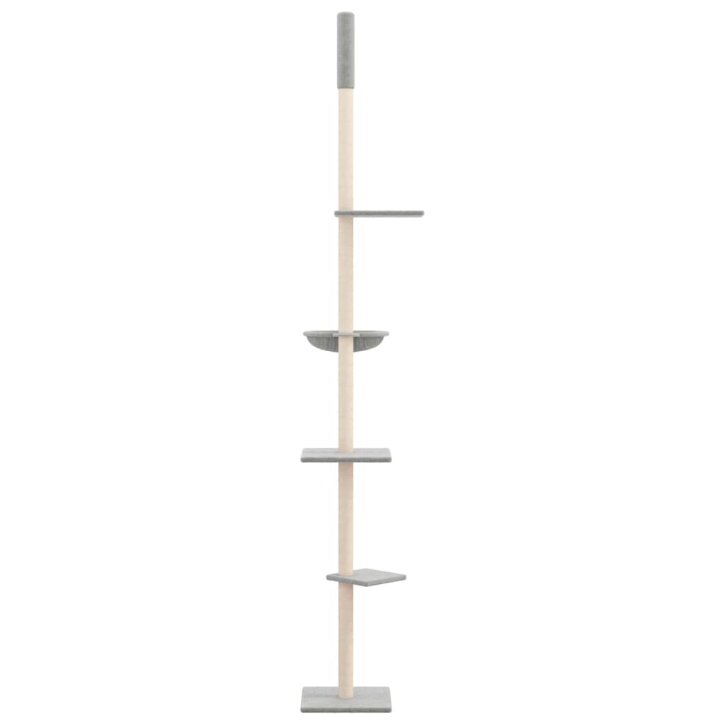 Kratzbaum Deckenhoch Hellgrau 263,5-289,5 cm - Premium Kratzbäume - Just €94.86! Shop now at homesales4u