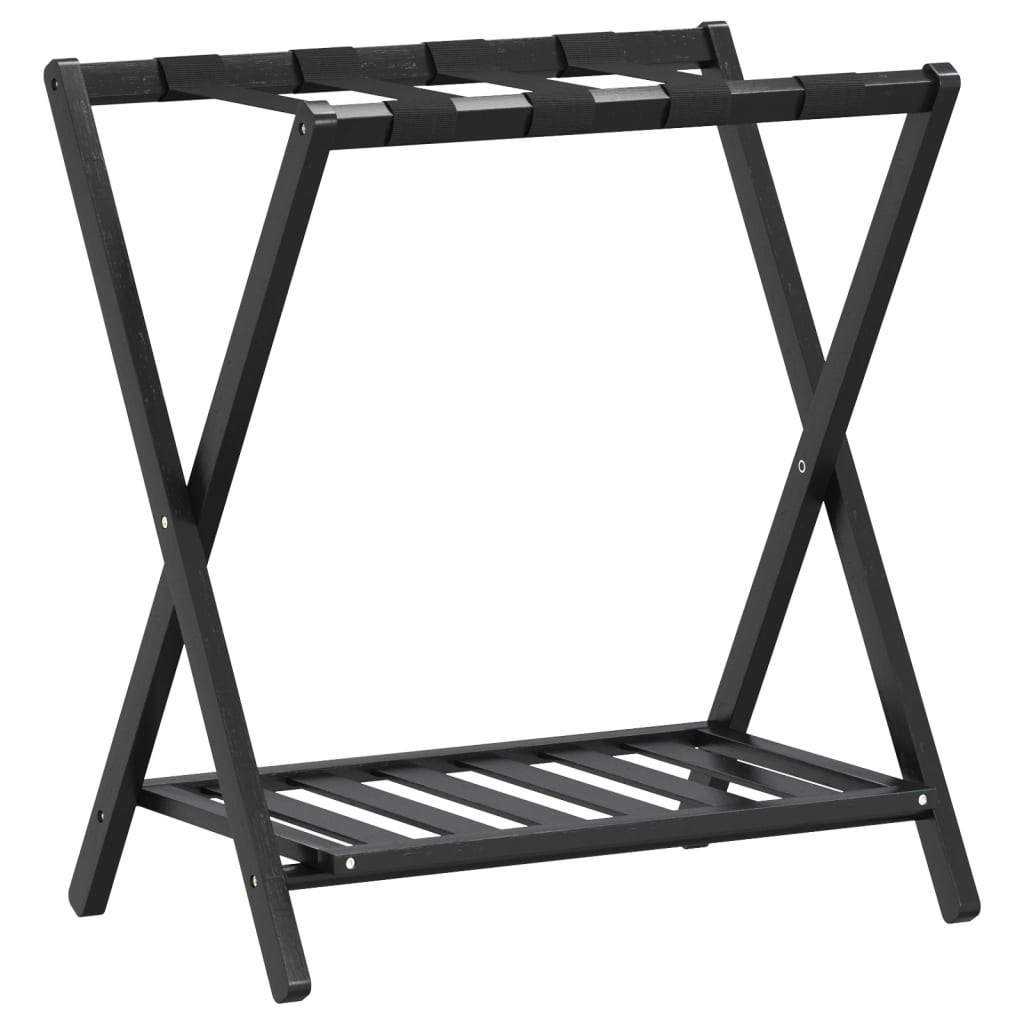 Gepäckablage Schwarz 68x38x58 cm Bambus - Premium Kofferablagen - Just €48.94! Shop now at homesales4u