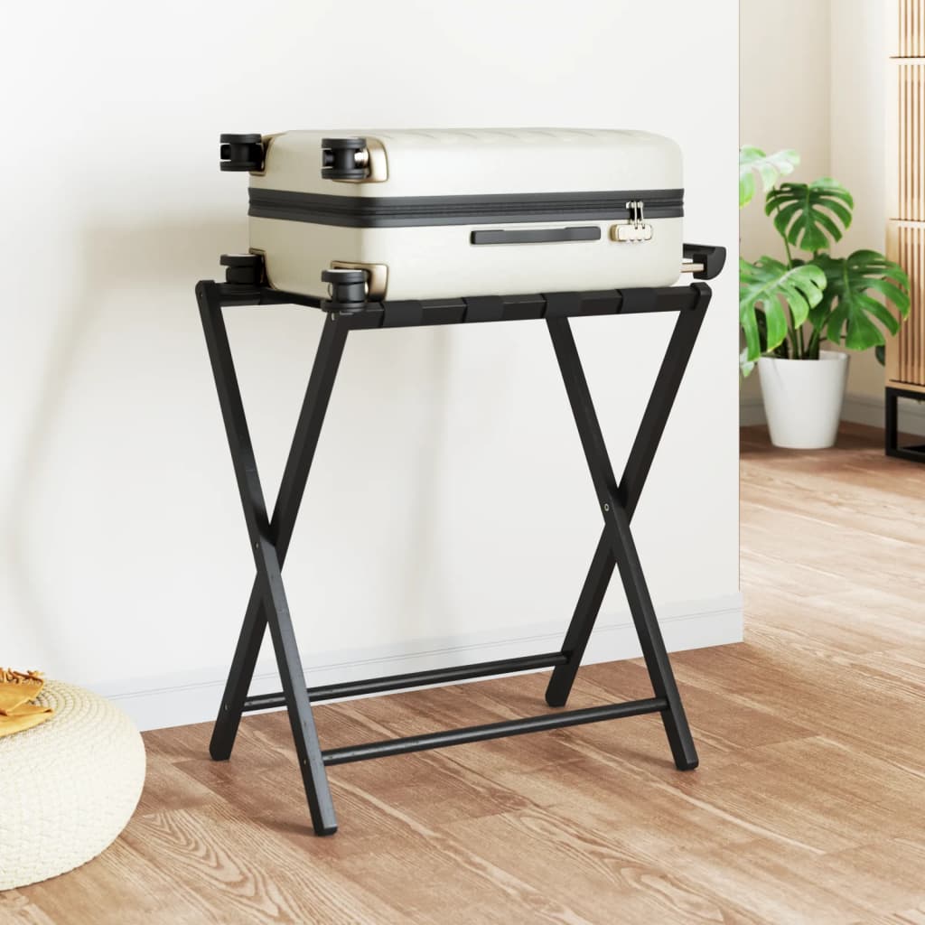 Gepäckablage Schwarz 68,5x38x58 cm Bambus - Premium Kofferablagen - Just €35.05! Shop now at homesales4u