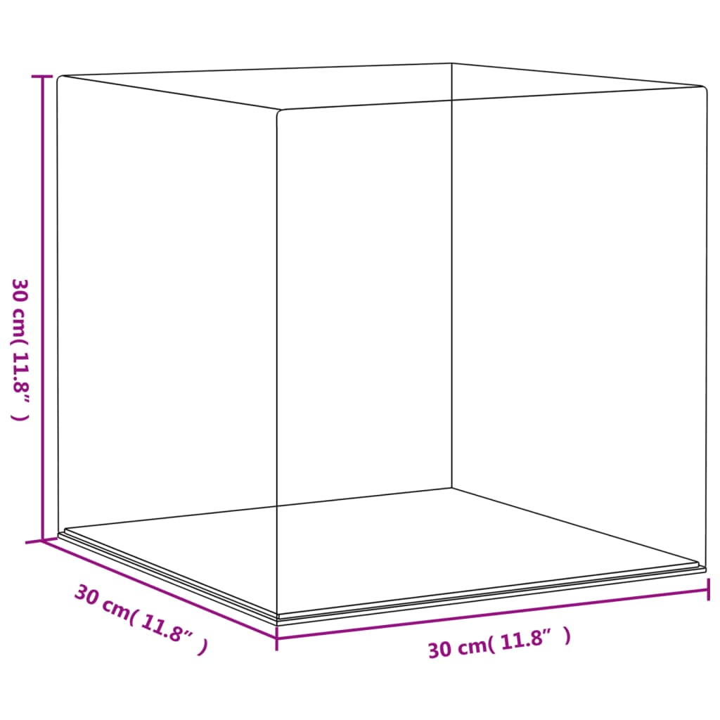 Vitrine Transparent 30x30x30 cm Acryl - Premium Vitrinen - Just €77.53! Shop now at homesales4u