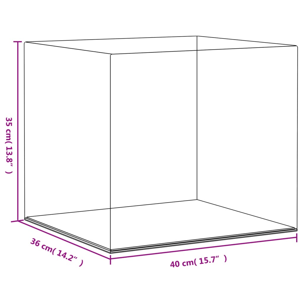 Vitrine Transparent 40x36x35 cm Acryl - Premium Vitrinen - Just €111.99! Shop now at homesales4u