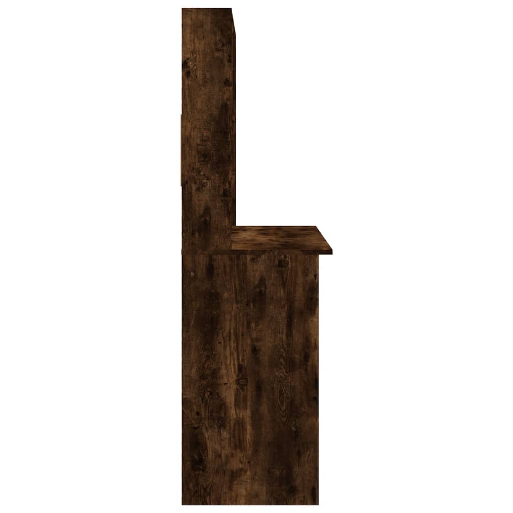 Schreibtisch mit Regal Räuchereiche 102x45x148 cm Holzwerkstoff - Premium Schreibtische - Just €91.30! Shop now at homesales4u