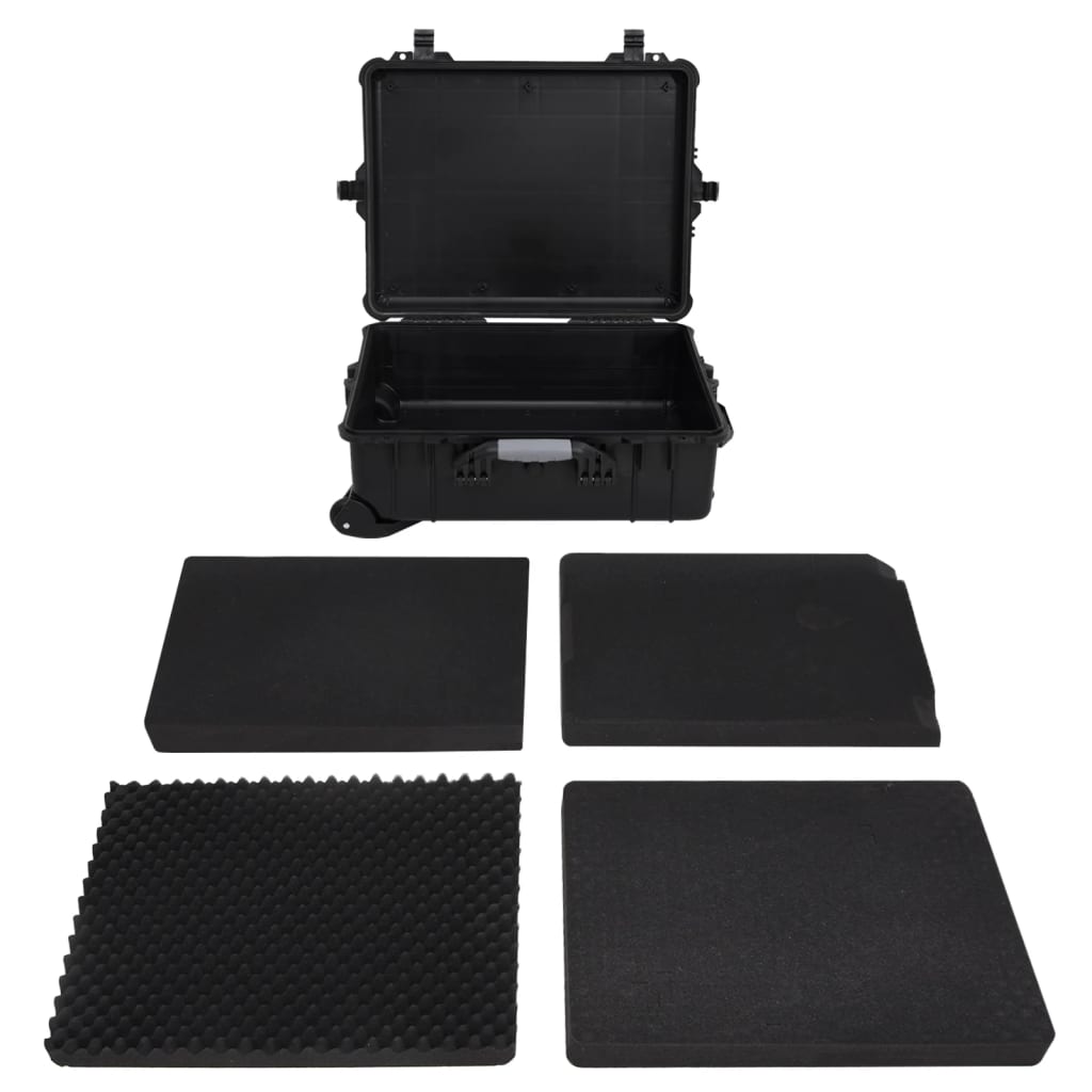 Flugkoffer mit Rollen Schwarz 63x50x23 cm PP - Premium Reisekoffer - Just €177.58! Shop now at homesales4u