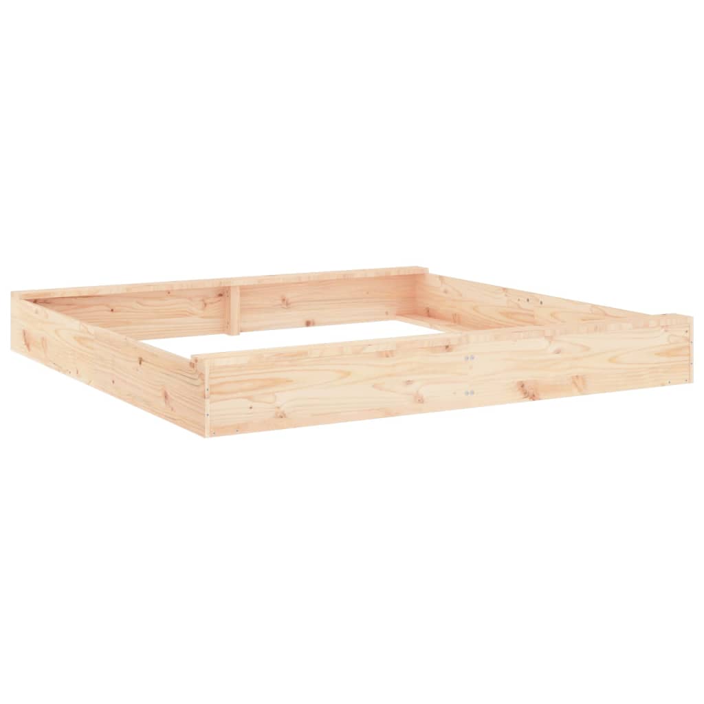 Sandkasten mit Sitzen Quadratisch Massivholz Kiefer - Premium Sandkästen - Just €90.40! Shop now at homesales4u