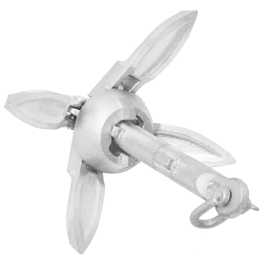 Klappanker Silber 0,7 kg Feuerverzinktes Gusseisen - Premium Anker - Just €25.57! Shop now at homesales4u