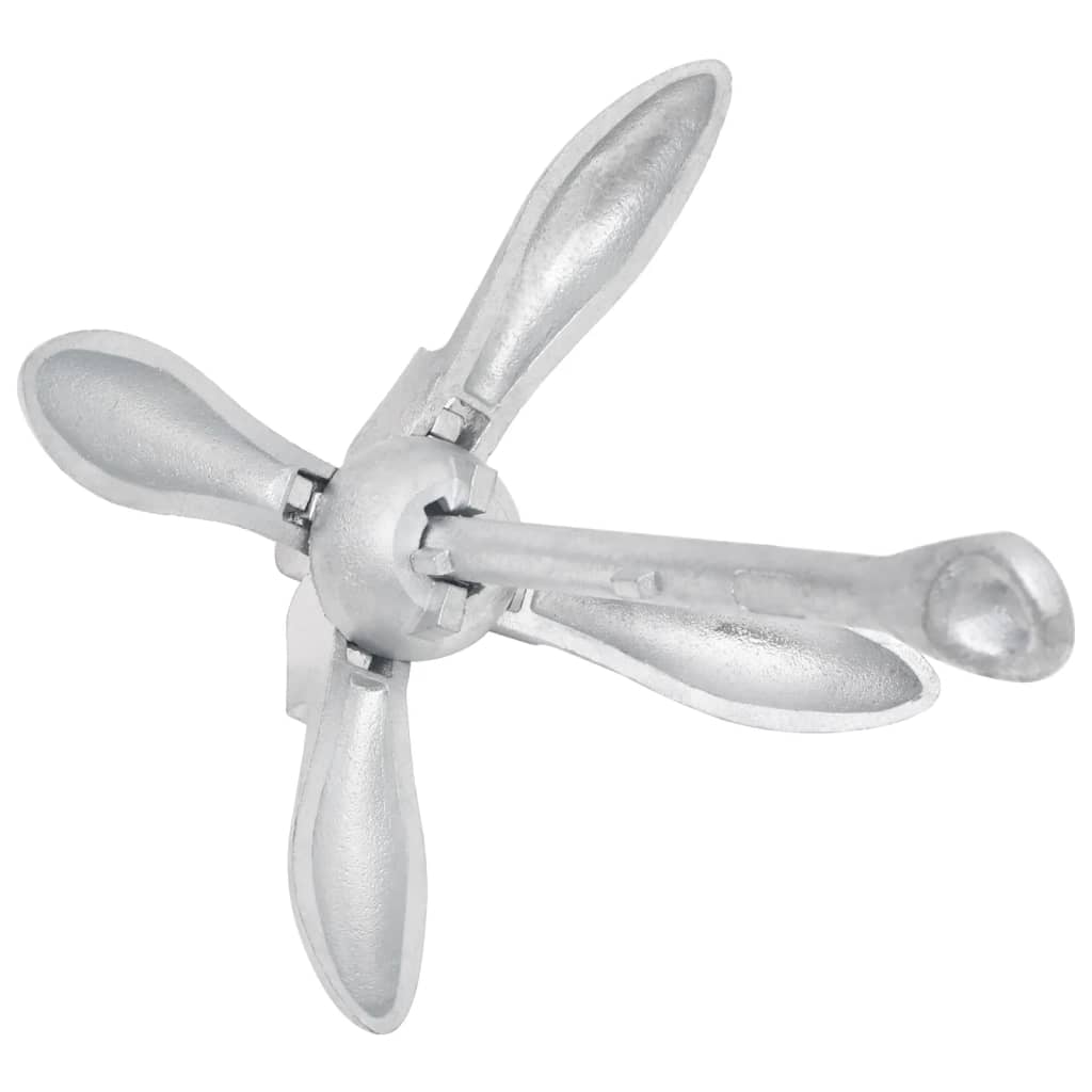 Klappanker Silber 4 kg feuerverzinktes Gusseisen - Premium Anker - Just €59.99! Shop now at homesales4u