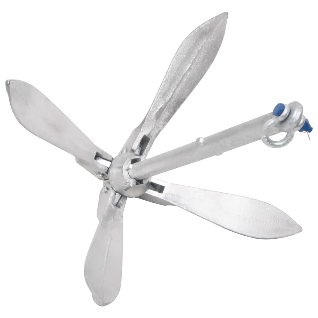 Klappanker Silber 10 kg Feuerverzinktes Gusseisen - Premium Anker - Just €145.97! Shop now at homesales4u