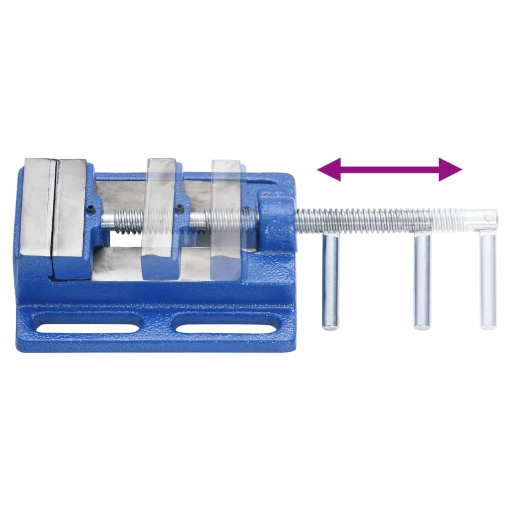 Maschinenschraubstock Blau 76 mm Gusseisen - Premium Ständerbohrmaschinen - Just €27.86! Shop now at homesales4u