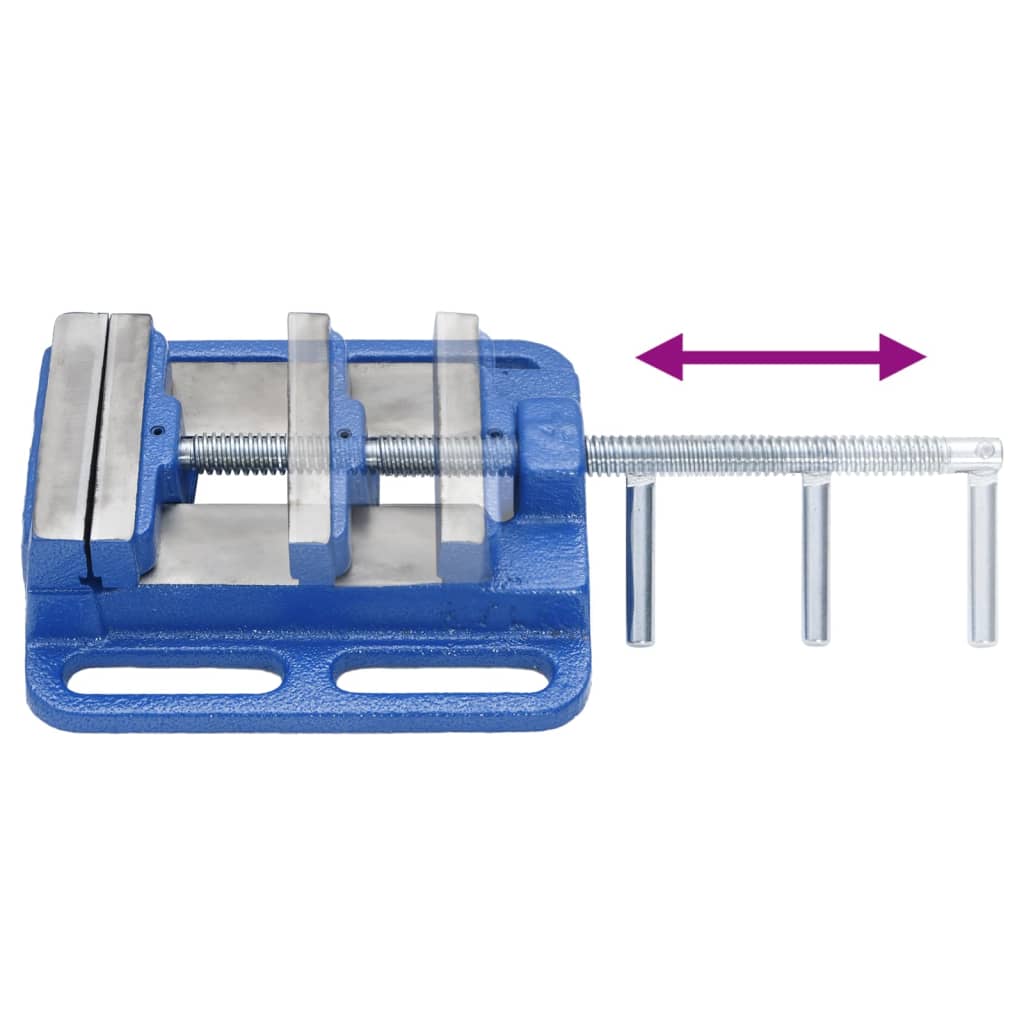 Maschinenschraubstock Blau 100 mm Gusseisen - Premium Ständerbohrmaschinen - Just €42.70! Shop now at homesales4u