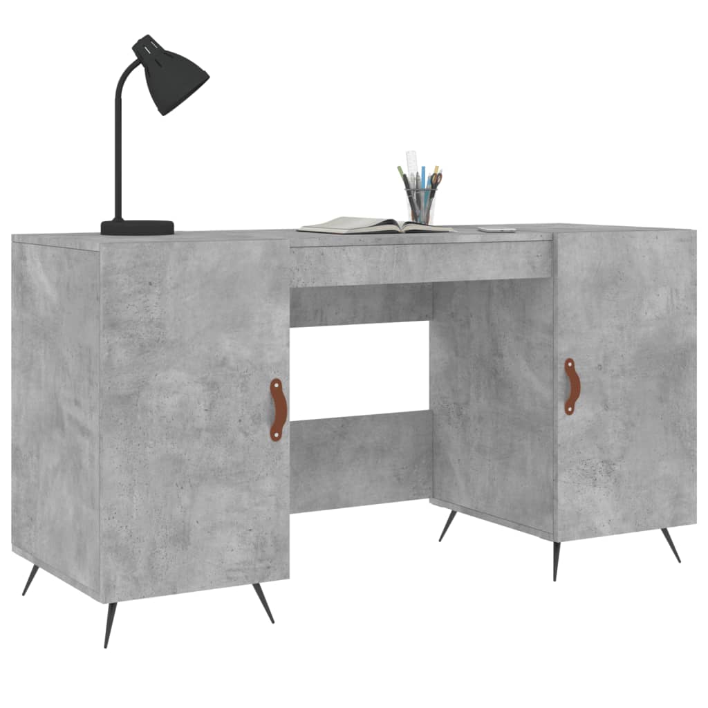 Schreibtisch Betongrau 140x50x75 cm Holzwerkstoff - Premium Schreibtische - Just €142.98! Shop now at homesales4u