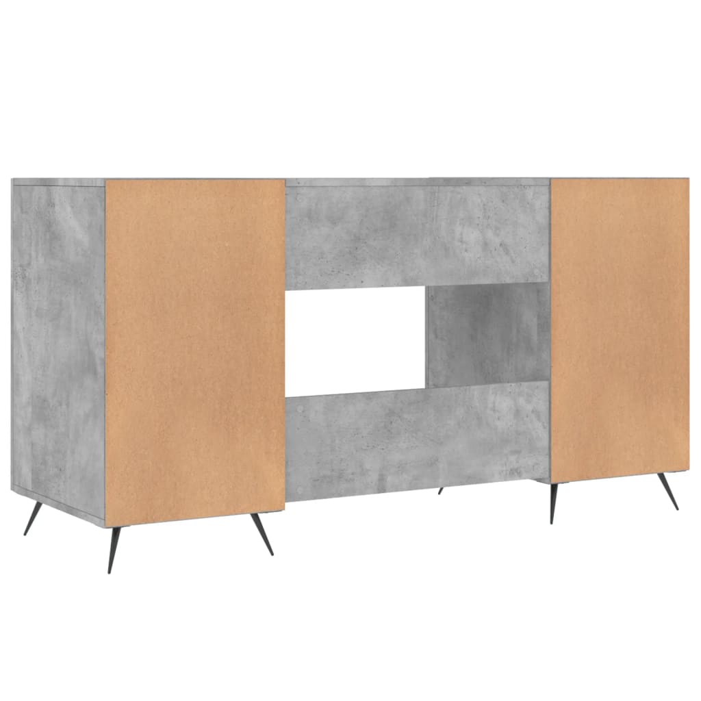 Schreibtisch Betongrau 140x50x75 cm Holzwerkstoff - Premium Schreibtische - Just €142.98! Shop now at homesales4u