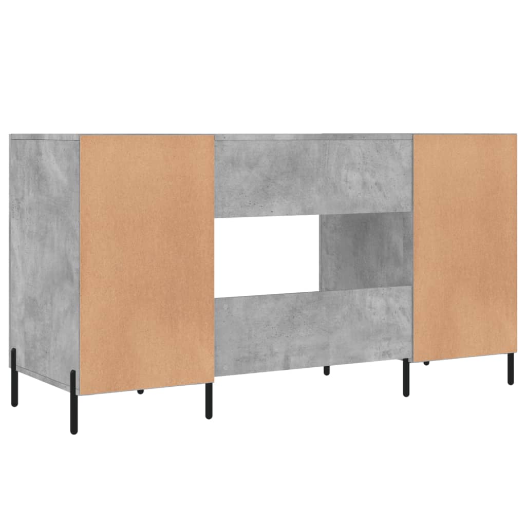 Schreibtisch Betongrau 140x50x75 cm Holzwerkstoff - Premium Schreibtische - Just €159.48! Shop now at homesales4u