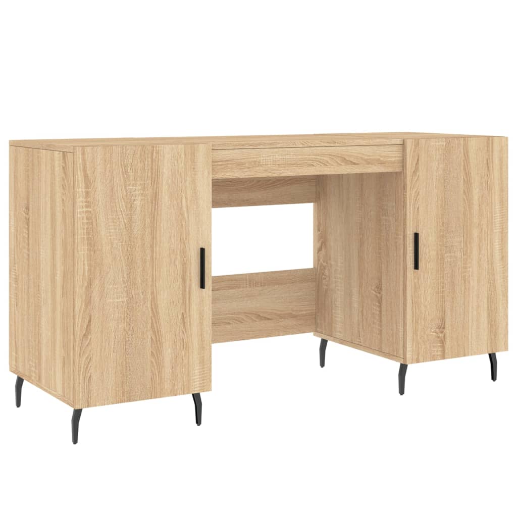 Schreibtisch Sonoma-Eiche 140x50x75 cm Holzwerkstoff - Premium Schreibtische - Just €153.38! Shop now at homesales4u