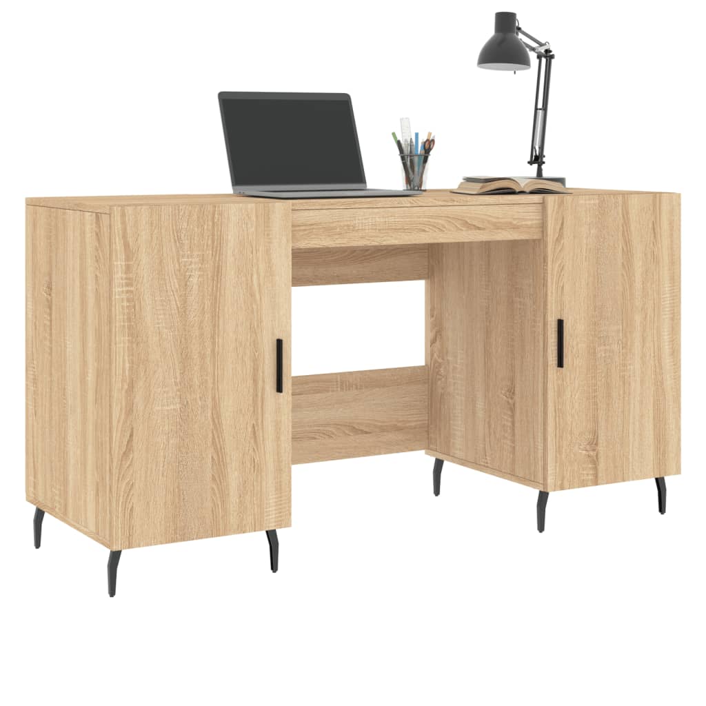 Schreibtisch Sonoma-Eiche 140x50x75 cm Holzwerkstoff - Premium Schreibtische - Just €153.38! Shop now at homesales4u