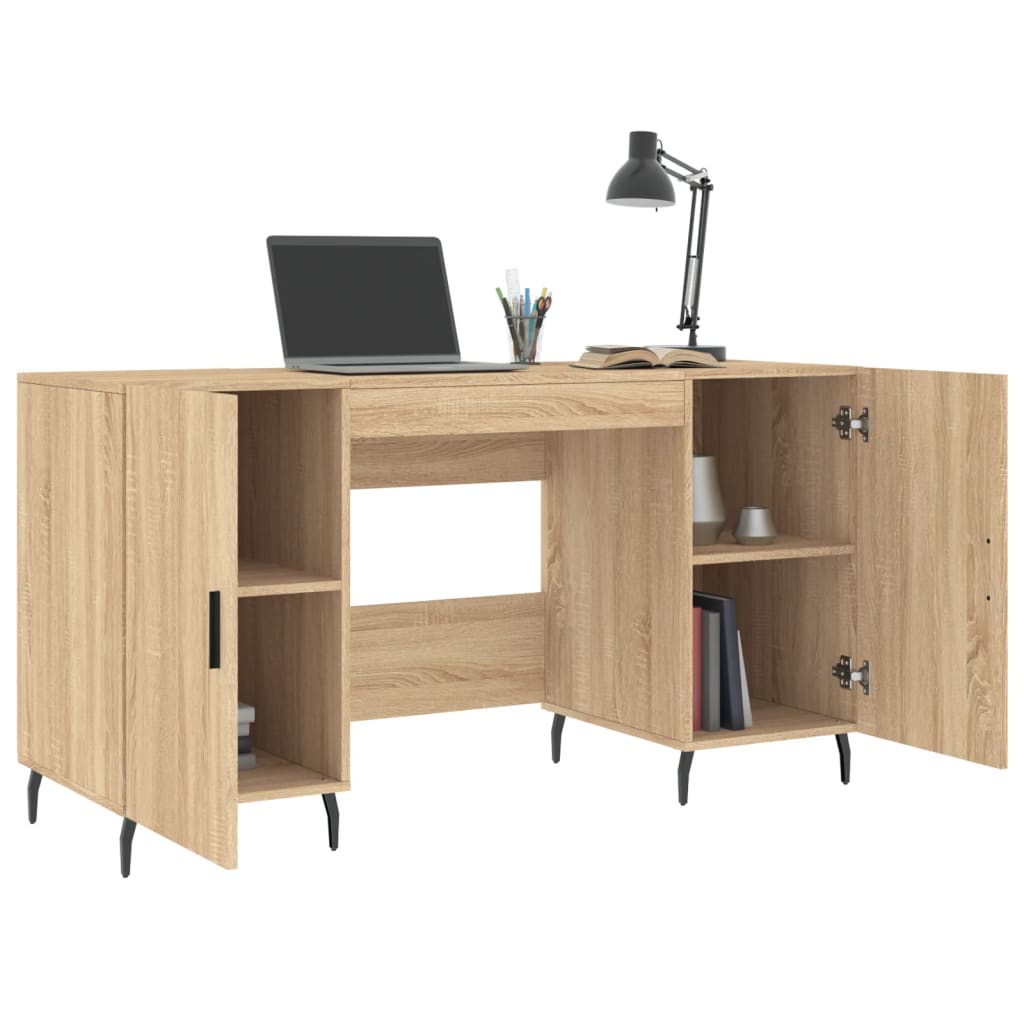 Schreibtisch Sonoma-Eiche 140x50x75 cm Holzwerkstoff - Premium Schreibtische - Just €153.38! Shop now at homesales4u